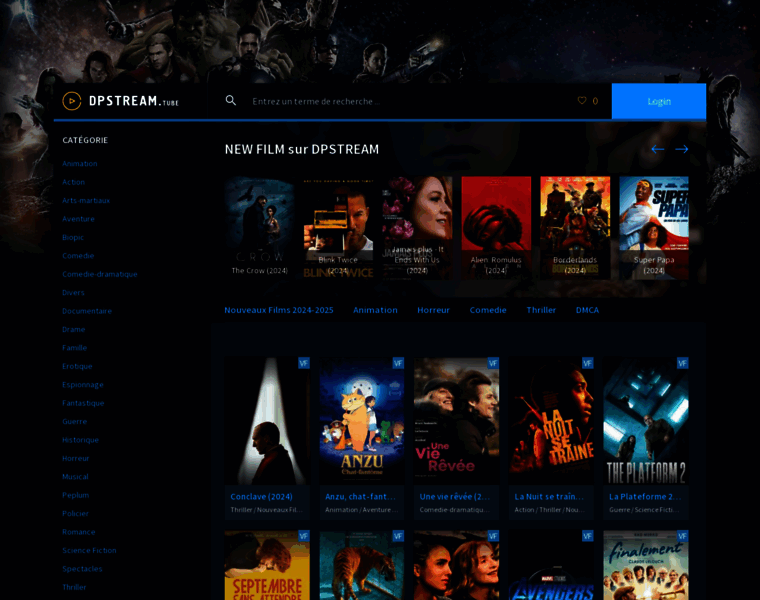 découvrez dpstream 2024, votre plateforme ultime pour regarder des films et séries en streaming. profitez d'une vaste sélection de contenus en haute définition, mise à jour régulièrement, le tout dans une interface conviviale. ne manquez plus vos programmes préférés !