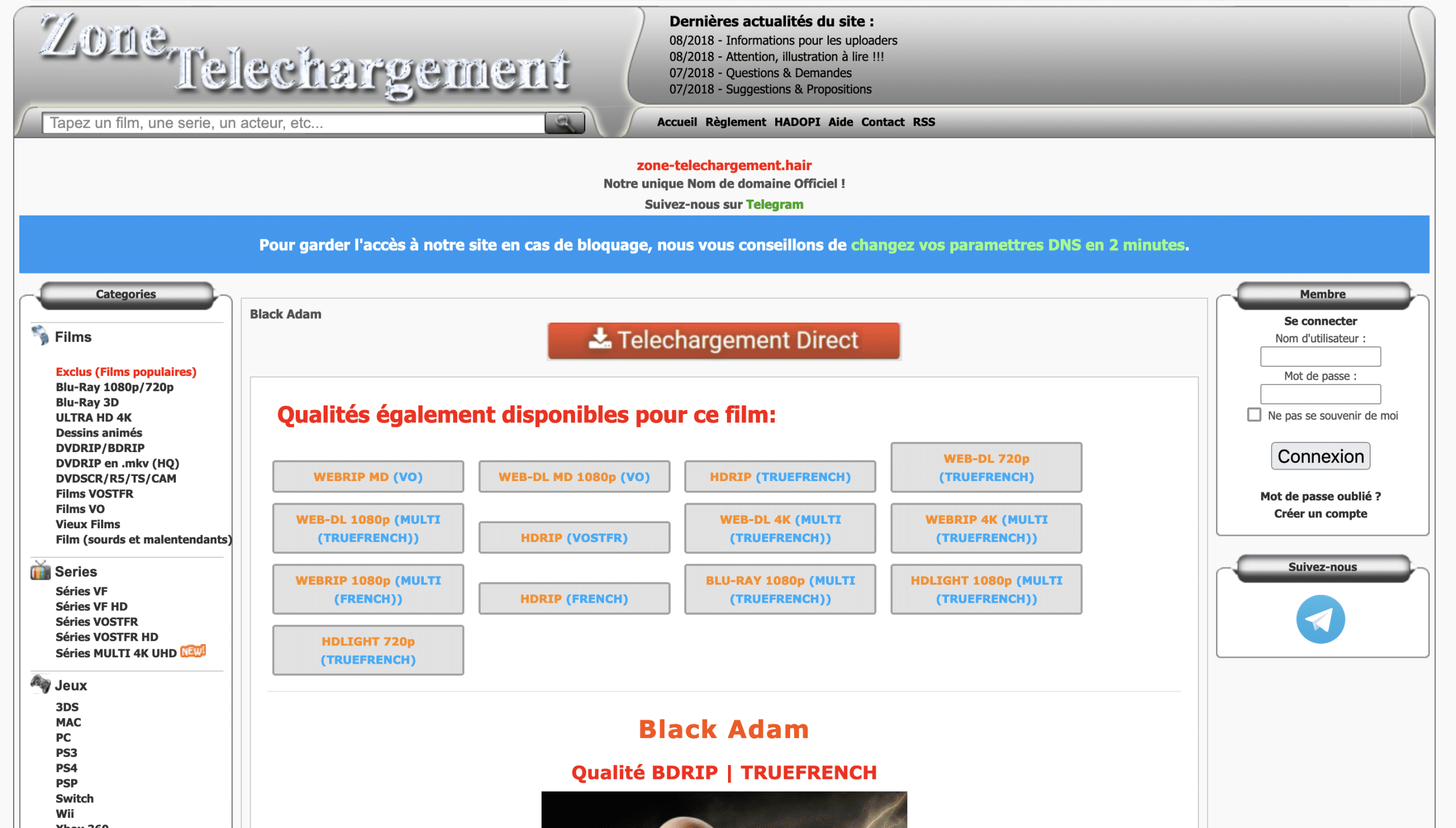 découvrez l'adresse mise à jour de zone-téléchargement en 2023, votre plateforme préférée pour télécharger films, séries et jeux vidéo. accédez facilement à un large choix de contenus tout en restant informé sur les dernières nouveautés et astuces de téléchargement.