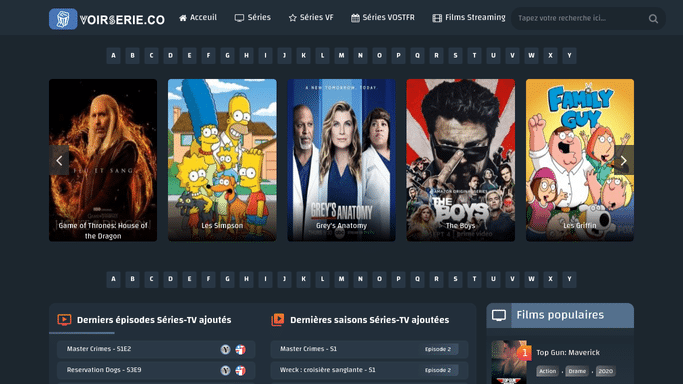 découvrez notre plateforme de streaming gratuit, où vous pouvez regarder vos films et séries préférés sans dépenser un centime. accédez à un large choix de contenus de qualité, en toute légalité et en toute simplicité. profitez du meilleur du divertissement en un clic !